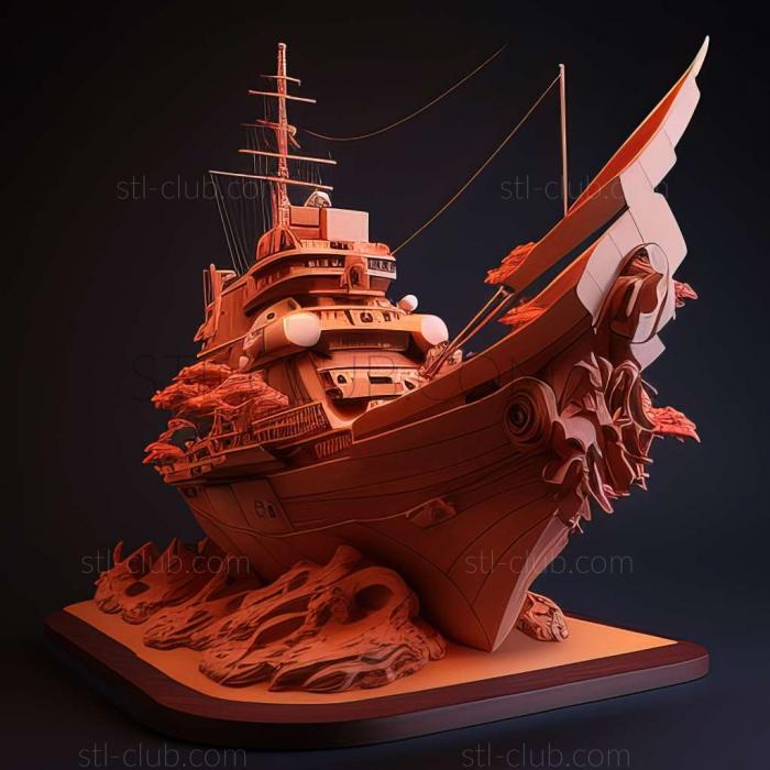 3D мадэль yamato 3d model (STL)